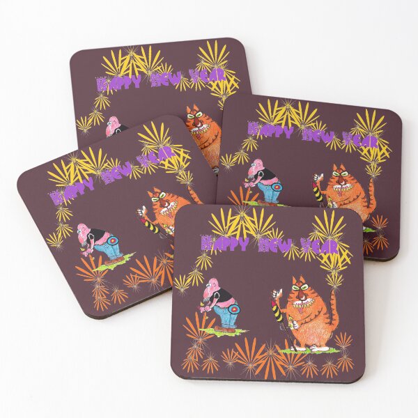 Item preview, Happy New Year to our pets and all the other animals! designed and sold by cuprum.