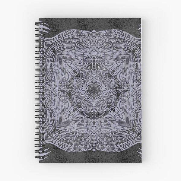 Item preview, Arrow mandala pattern purple on charcoal chalk designed and sold by LoveMoos.