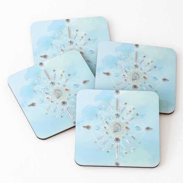 Item preview, Ajoite Crystal Grid - Compassion designed and sold by SpiritStone.