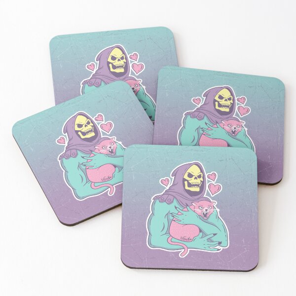 Skeletor's Cat Coasters (Set of 4)