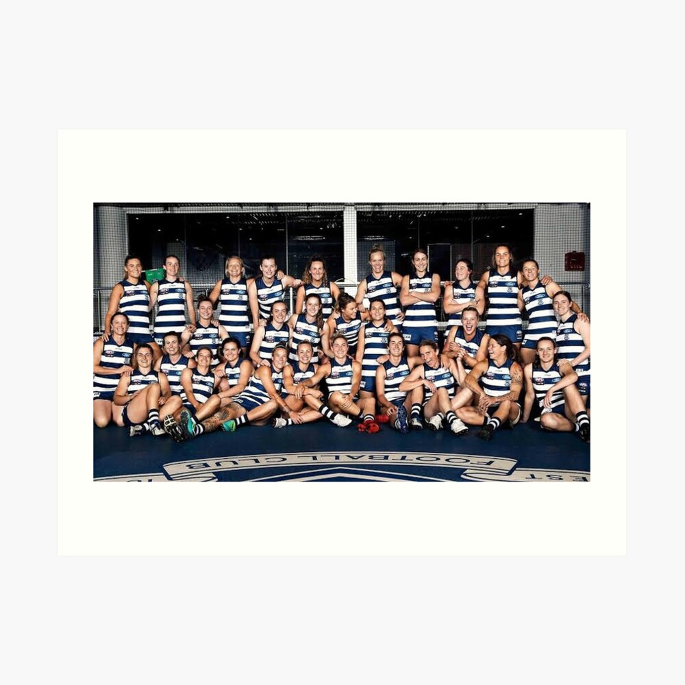 Aflw Geelong Cats 2019 Art Board Print By Gmhbamerch Redbubble