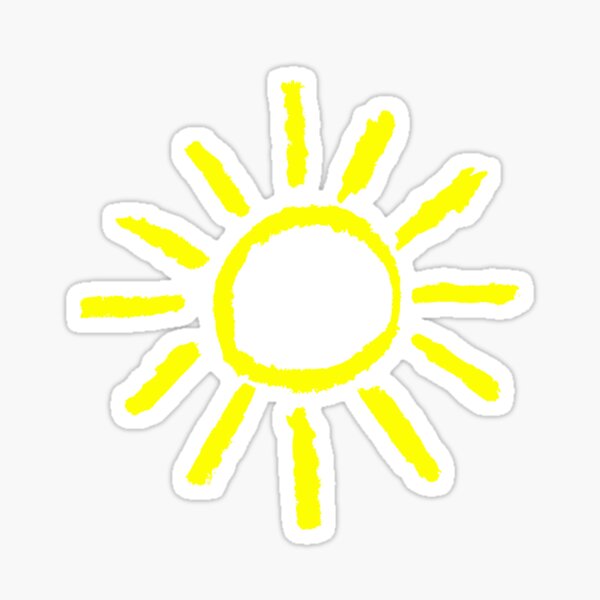 Sonne im Herzen Sticker