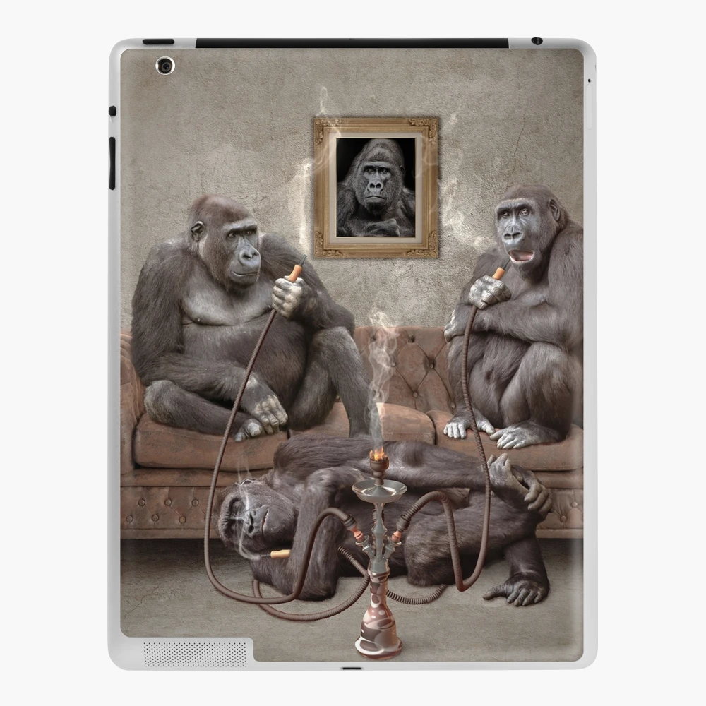 Laughing Monkey Saying Hii iPad Case & Skin for Sale by Ani1111