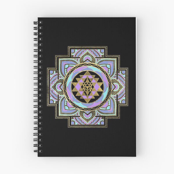 Item preview, Golden Sri Yantra  / Sri Chakra in pastel lotus designed and sold by k9printart.