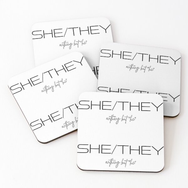 Item preview, She/They Pronouns Transfeminine designed and sold by Cato Woodward.