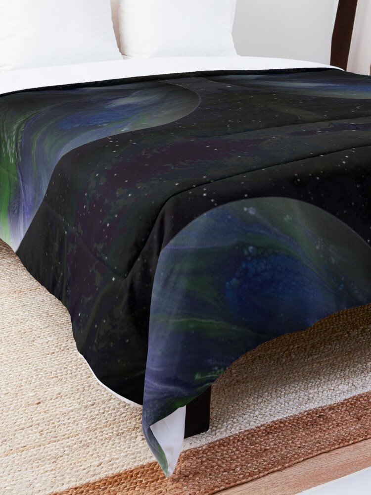 Alternate view of Terra Nova: planet painting Comforter