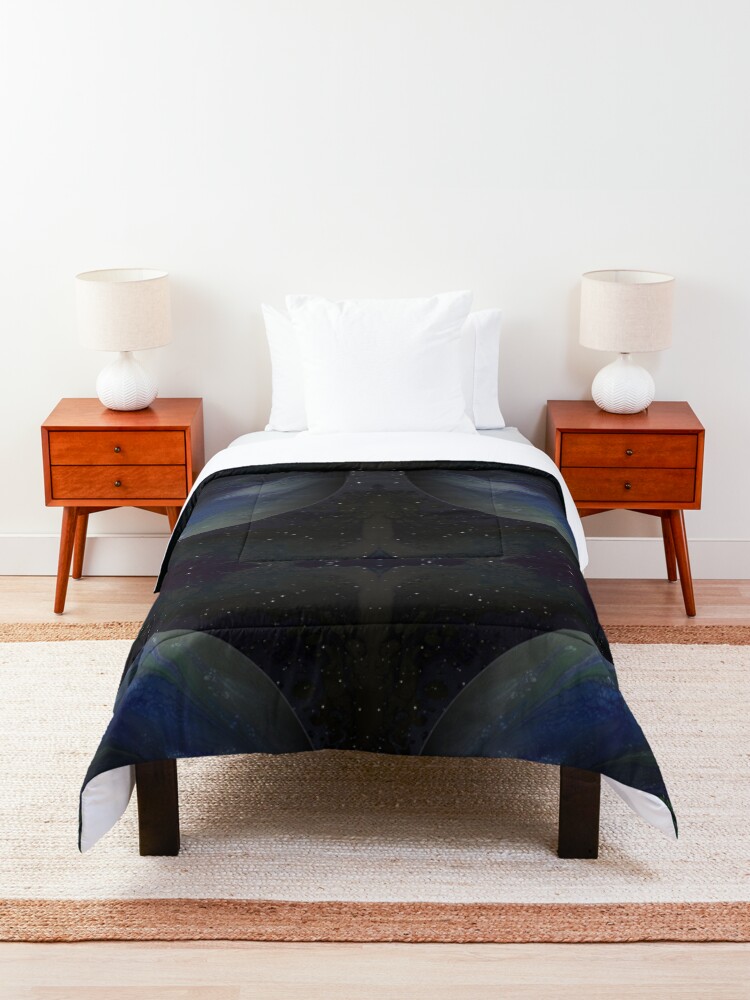 Alternate view of Terra Nova: planet painting Comforter