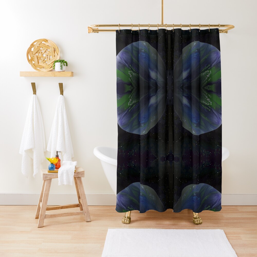 Terra Nova: planet painting Shower Curtain