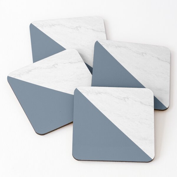 Item preview, Blue grey marble abstract texture geometric designed and sold by by-jwp.
