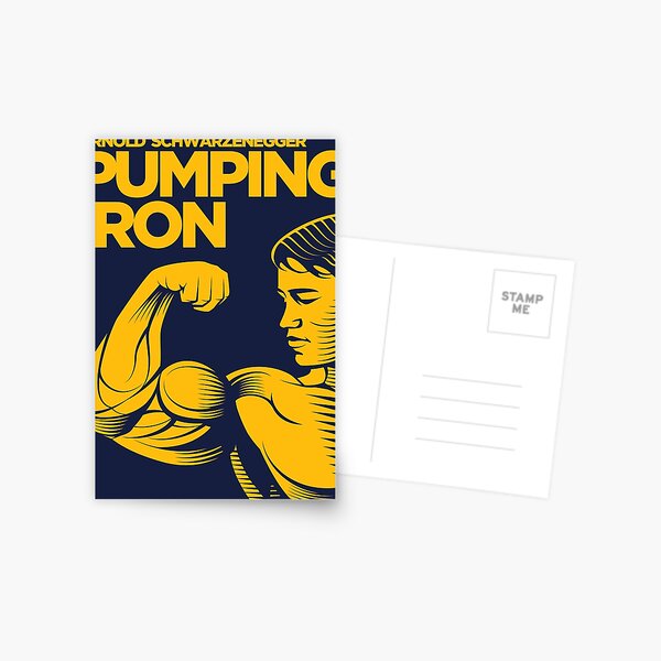 Arnold Schwarzenegger Pumping Iron Bodybuilding Postcard