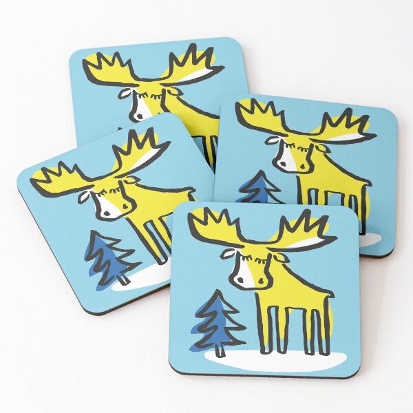 Item preview, Swedish Moose in the Woods designed and sold by ceciliawaxberg.
