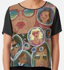 Time in Faces Chiffon Top