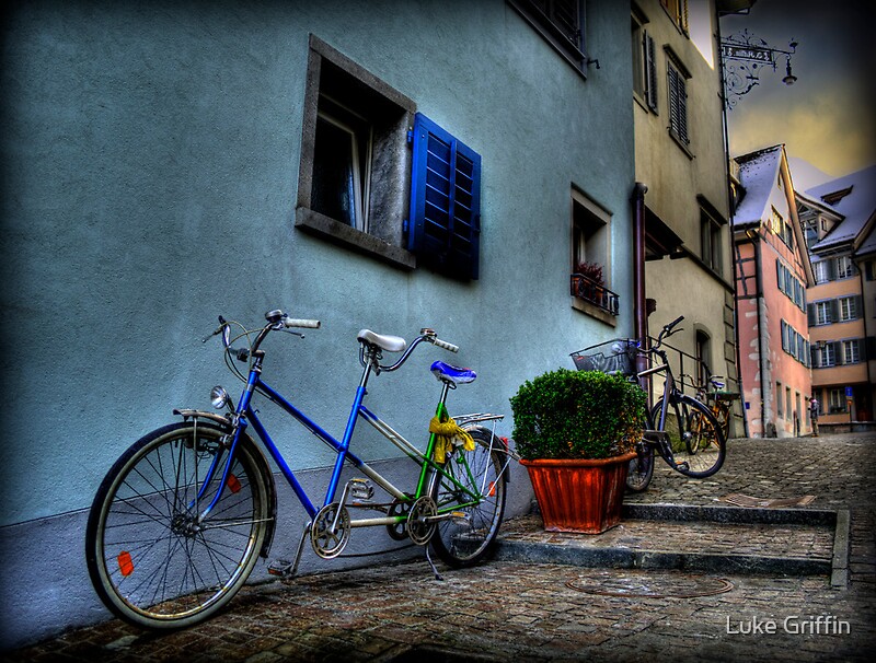 "A Bicycle Built For Two" by Luke Griffin Redbubble