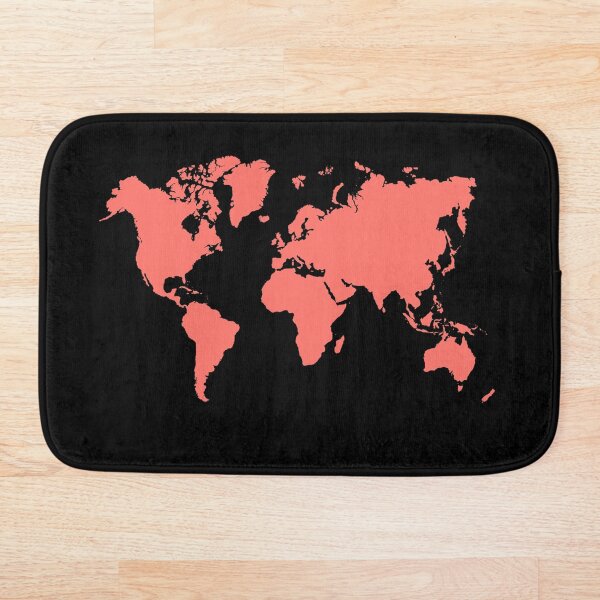 Item preview, MAPA DEL MUNDO CORAL VIVO designed and sold by Rizwana Khan.