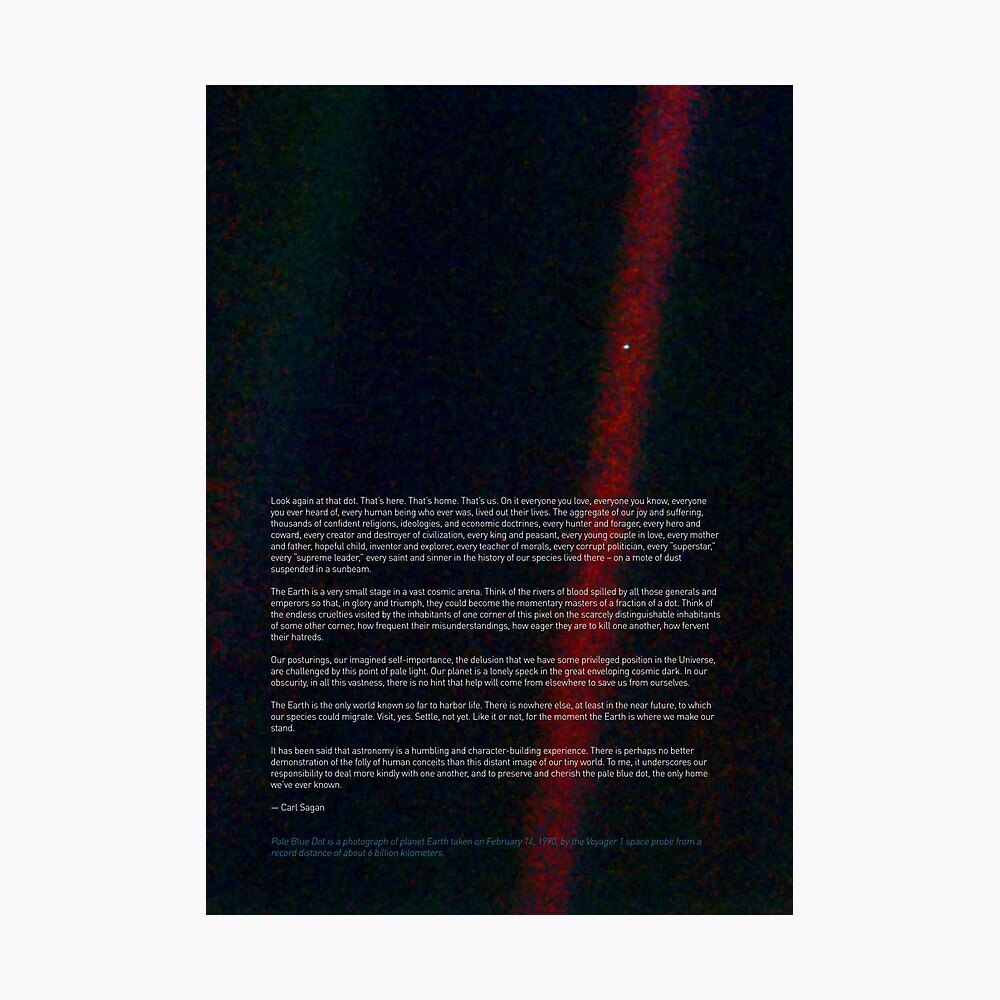 Learn More About Us Carl Sagan Space Art Silk Poster 24x36inch Pale 