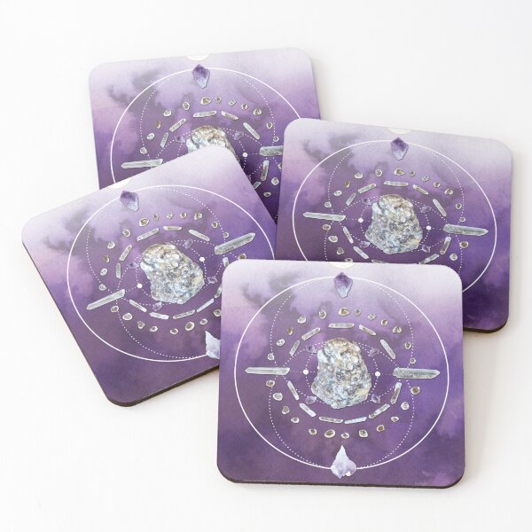Item preview, Botryoidal Lepidolite Crystal Grid - Transition designed and sold by SpiritStone.