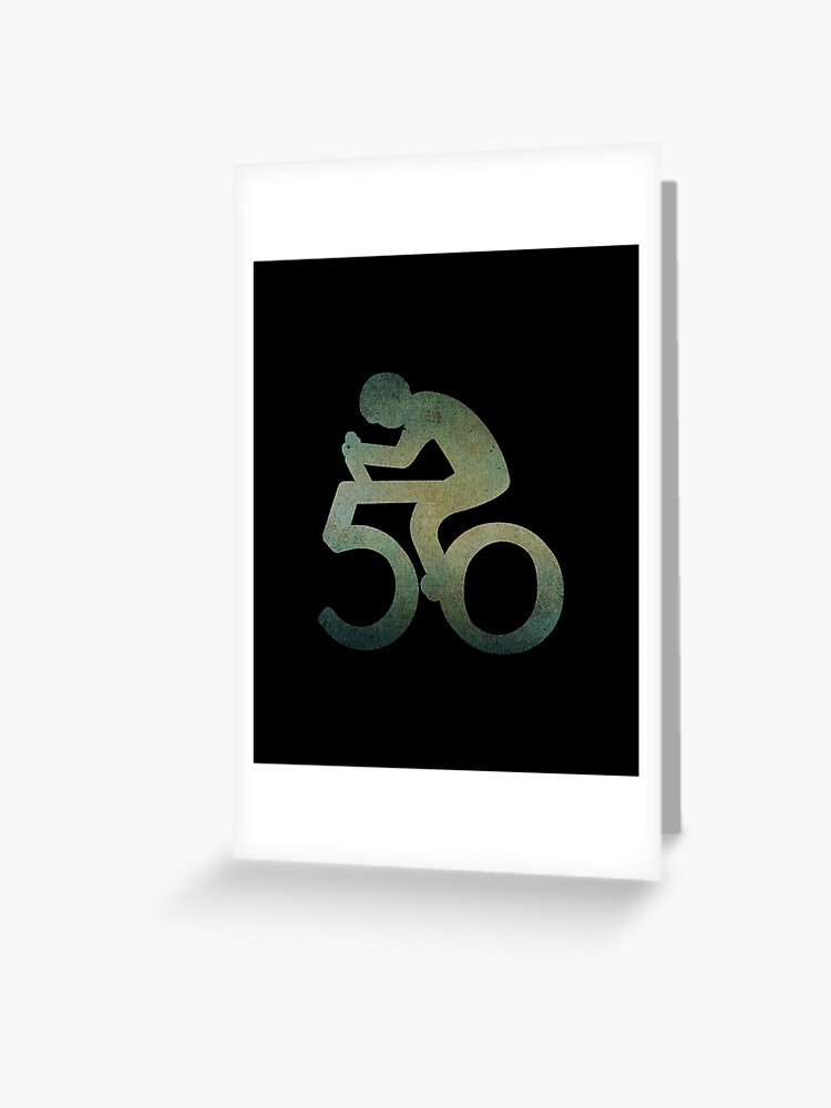 Carte De Vœux 50eme Anniversaire Du Velo De Montagne Par Davidgiftshop Redbubble