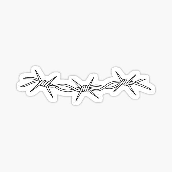 Barbed Wire Sticker For Sale By Ivyklomp Redbubble