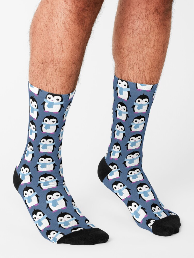 Alternate view of Original Penguin with Scarf illustration Socks