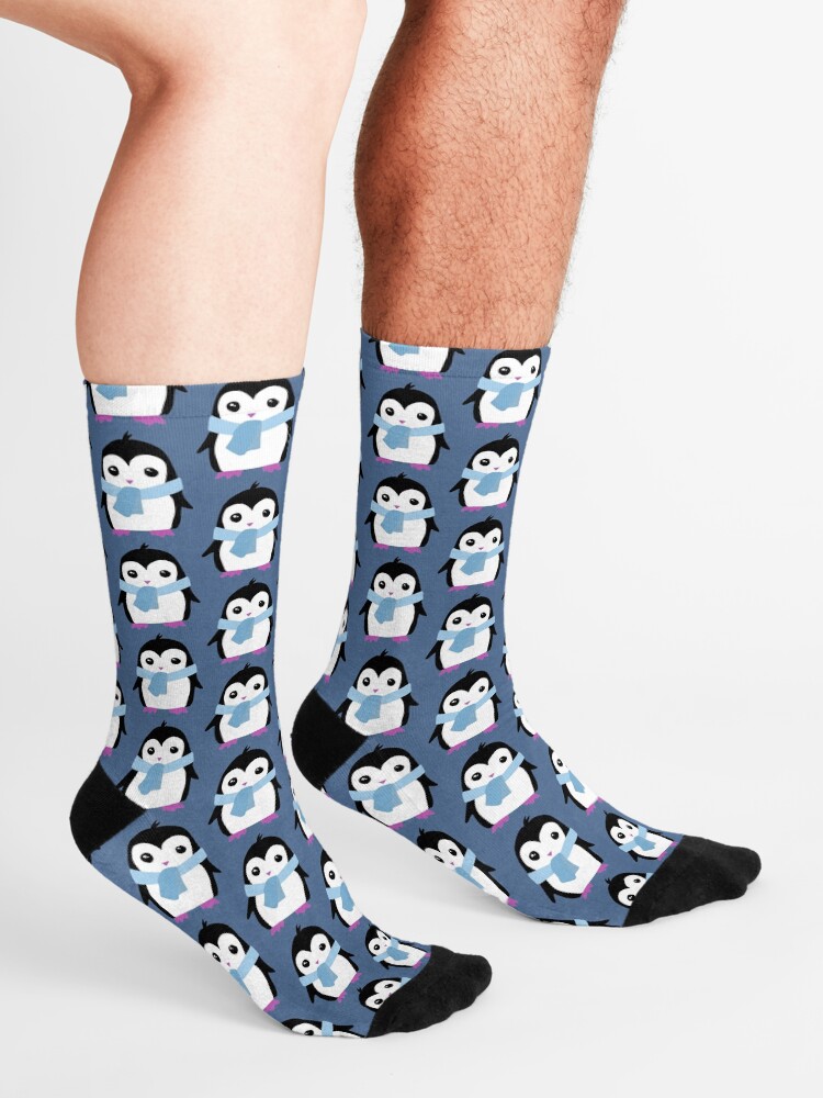 Alternate view of Original Penguin with Scarf illustration Socks