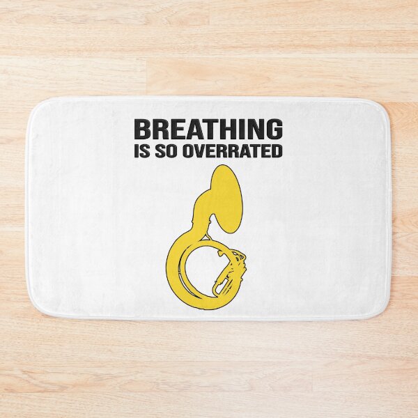 Item preview, Sousaphone - BREATHING IS SO OVERRATED - Funny Sousaphone Gift, marching band, brass band designed and sold by HEJAshirts.