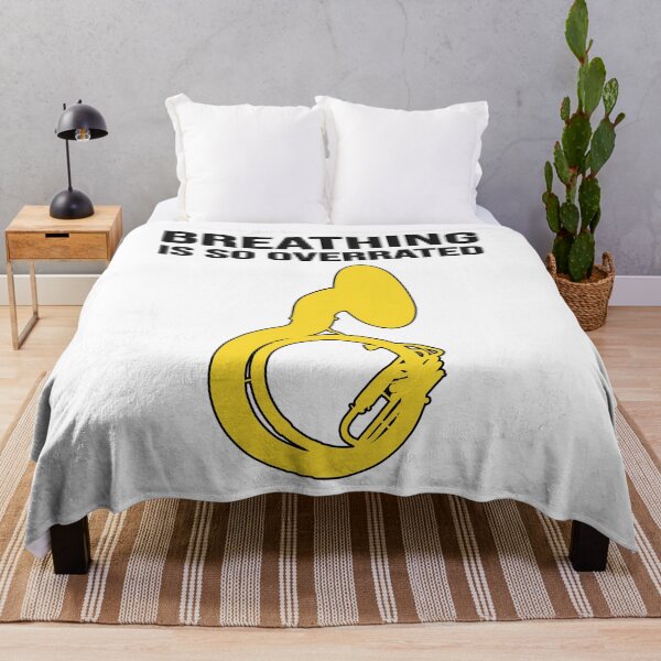 Item preview, Sousaphone - BREATHING IS SO OVERRATED - Funny Sousaphone Gift, marching band, brass band designed and sold by HEJAshirts.