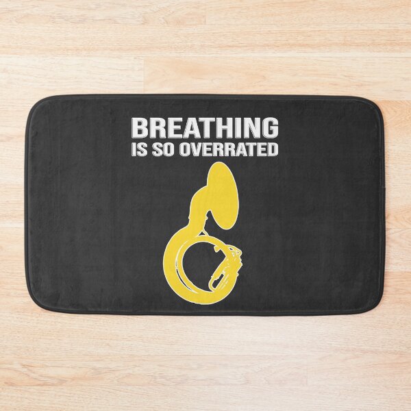 Item preview, Sousaphone - BREATHING IS SO OVERRATED - Funny Sousaphone Gift, marching band, brass band designed and sold by HEJAshirts.