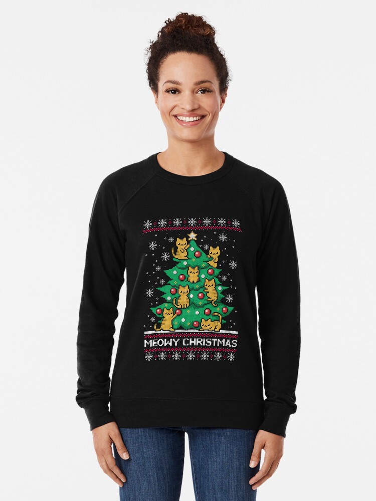 Meowy christmas ugly sweater