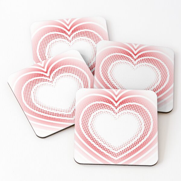 Item preview, Heart Outlines and Halftones WHITE designed and sold by Zethinova.