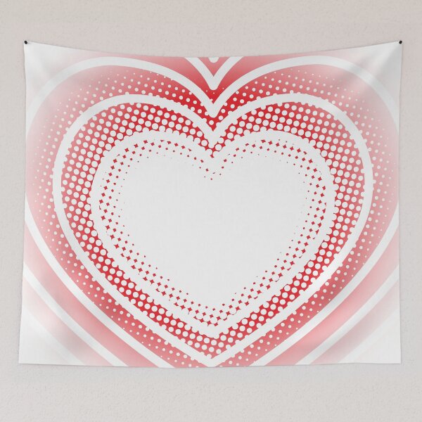 Item preview, Heart Outlines and Halftones WHITE designed and sold by Zethinova.