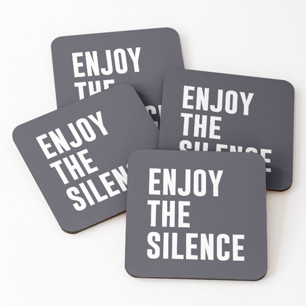 Item preview, Enjoy the silence, white designed and sold by perezzzoso.