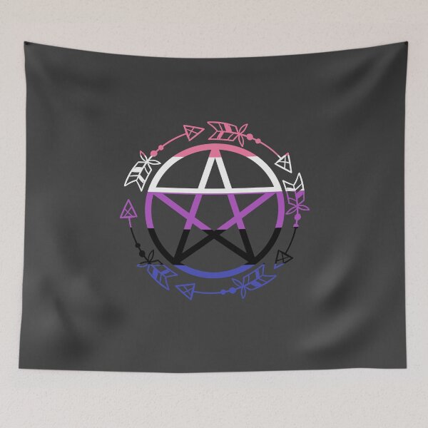 Item preview, Genderfluid LGBTQ Pride Pentagram Halloween designed and sold by MagicBoutique.