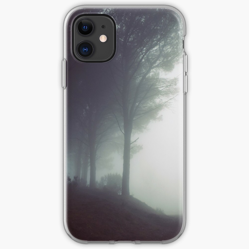 Dark Foggy Forest With Horor Ambiance Goth Emo Gothic Wiccan Relaxing Night In The Woods Rpg Way Iphone Case Cover