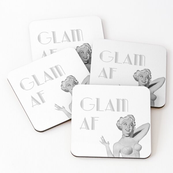 Aperçu de l'œuvre glam AF femme vintage créée et vendue par qlobba.