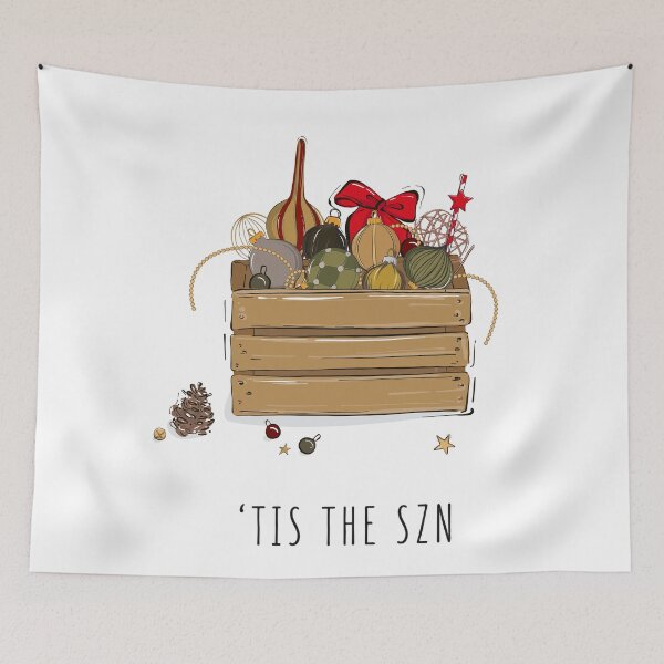 Item preview, Tis the SZN Christmas crate with bauble designed and sold by Milatoo.