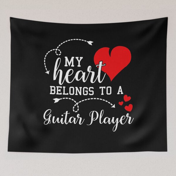 Artikelvorschau, My Heart Belongs to a Guitar Player entworfen und verkauft von unlimitee.
