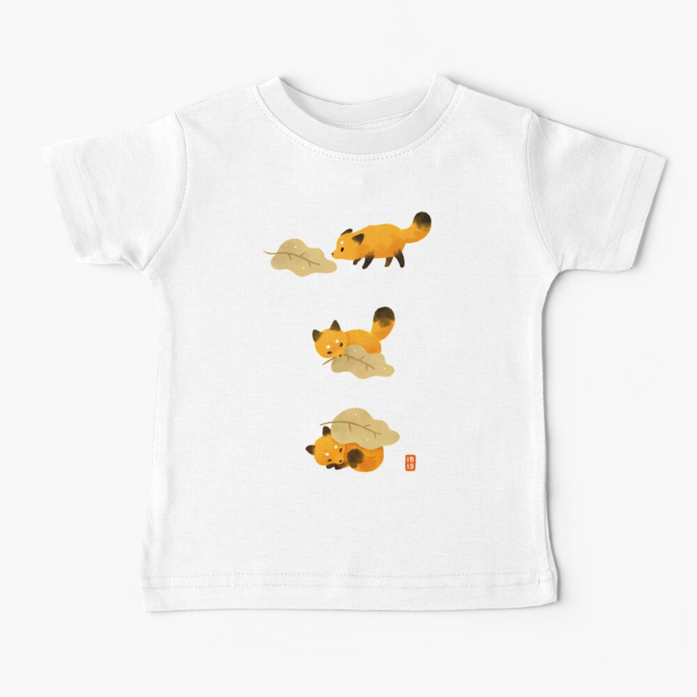 Fox and leaf blanket Baby T-Shirt