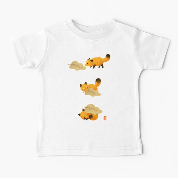 Fox and leaf blanket Baby T-Shirt
