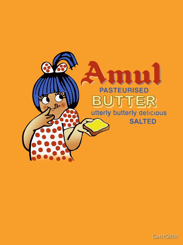 "Amul Butter Iconic Indian Food design" Tshirt by GetItGiftIt Redbubble