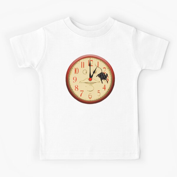 CLOCK NURSERY RHYME. Hickory Dickory Dock. Hickety Dickety Dock. Illustrated by, Denslow. Kids T-Shirt