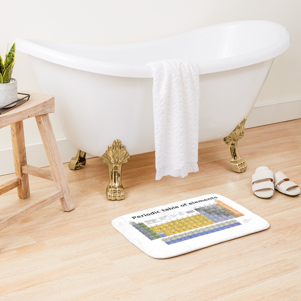 The Periodic table of Elements Bath Mat