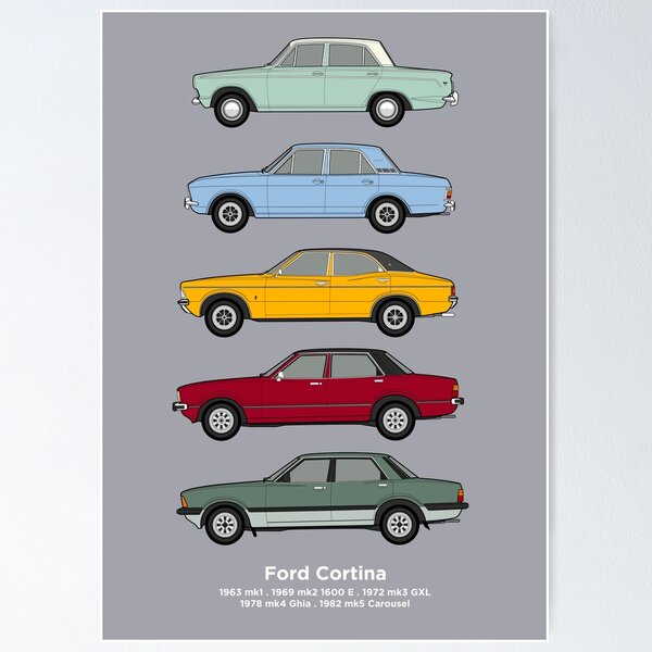 Item preview, Ford Cortina Classic Car Collection designed and sold by RJWautographics.