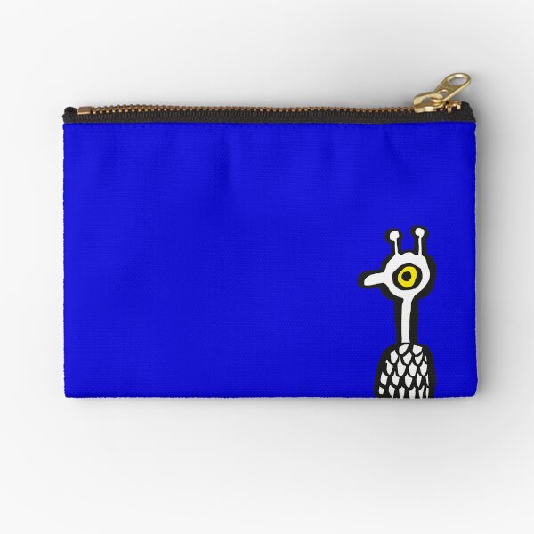 Birdie in Blue Zipper Pouch