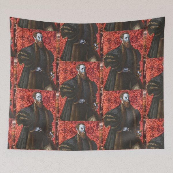 Item preview, Evil vampire count portrait designed and sold by Vintage Designs +.
