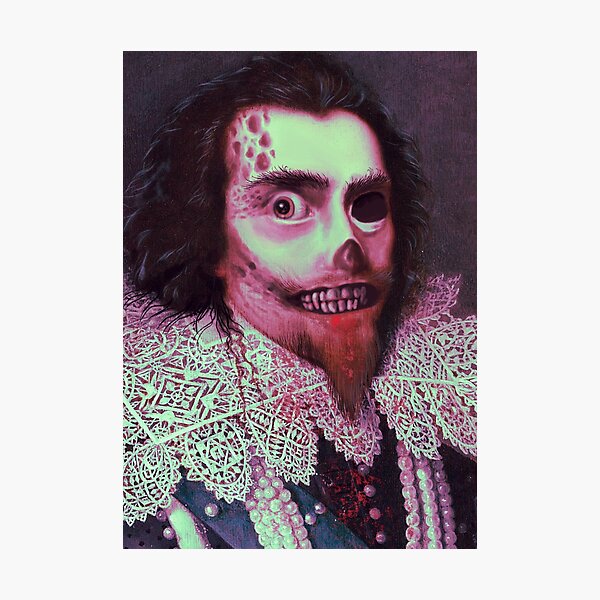 Item preview, Evil Undead Zombie man portrait designed and sold by Vintage Designs +.