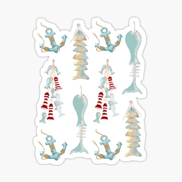 Seashore themed design Sticker