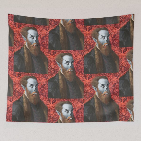 Item preview, Evil vampire count portrait (close up version) designed and sold by Vintage Designs +.