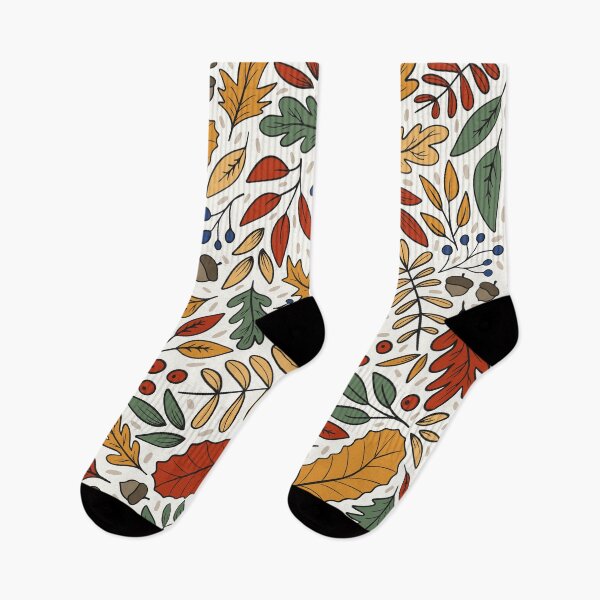 Item preview, Fall leaves and seeds pattern designed and sold by HannaPaulina.