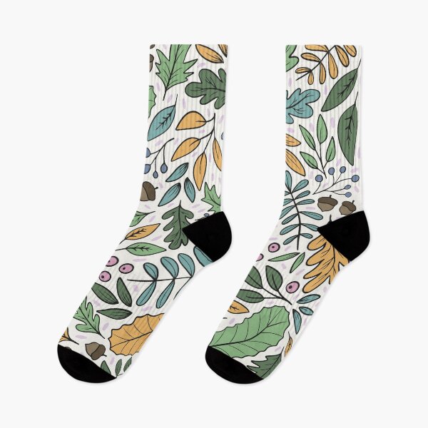 Item preview, Fall leaves and seeds pattern designed and sold by HannaPaulina.