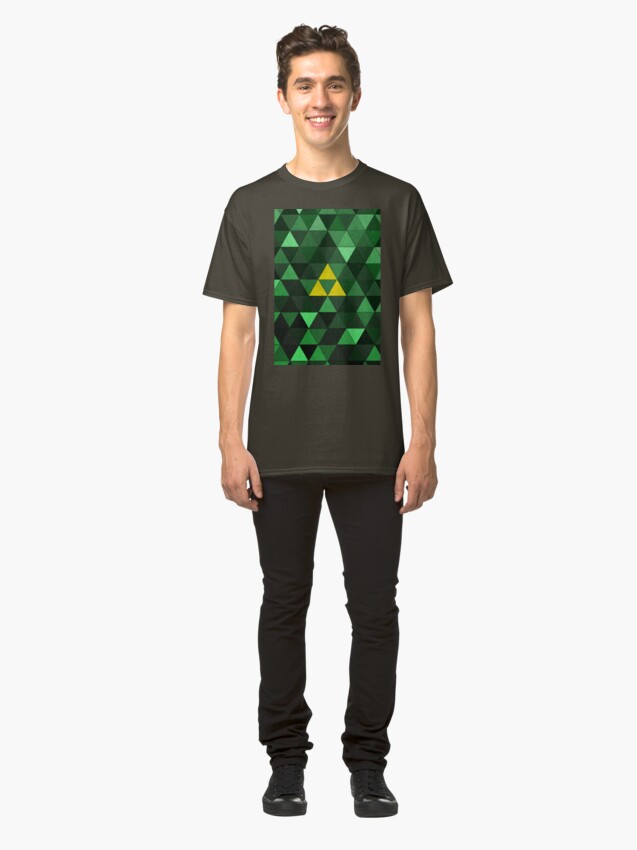 Alternate view of Triforce Quest (Green) Classic T-Shirt